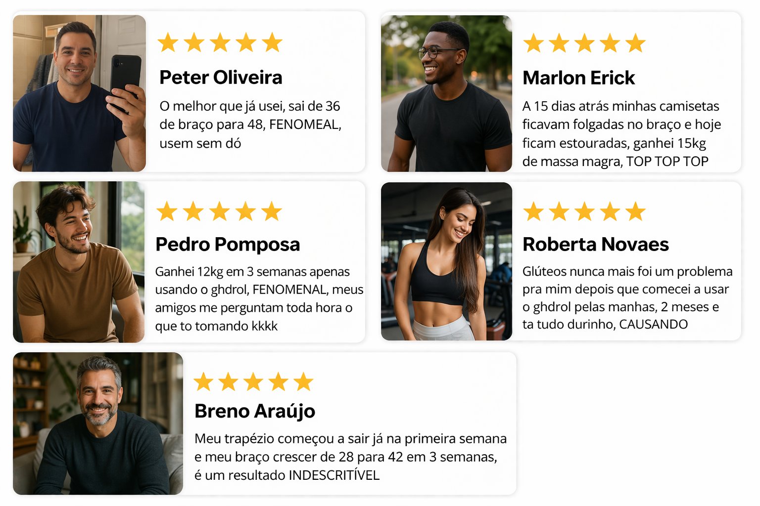 Depoimentos reais de usuários do Ghdrol